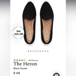 Birdies The Heron velvet flat